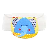 2個のブルーエレファント柄の赤ちゃんは、吸収性タオルスウェット、32x24センチ