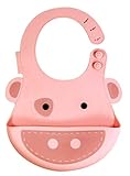 MARCUS & MARCUS シリコン素材でお手入れ簡単 Baby BIB ピッグ MNM-1601