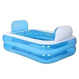 WENJUN インフレータブルバスタブ折りたたみ式浴槽パッド入り大人用浴槽子供用浴槽バスタブプラスチック ( 色 : スカイブルー すかいぶる゜ , サイズ さいず : 152*108*60 cm )