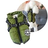 犬服 一体型綿入れを牽引する 犬 ベスト 綿服コート 猫 小型犬 中型犬 服 お散歩 軽量 着脱簡単 秋 冬 防寒 防水ジャケット 暖かい ペット服