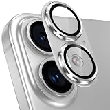 カメラフイルム iPhone16/16 Plus用 カメラ保護 全面保護 9H強化ガラス アルミ合金 アイフォン16/16plus レンズカバー 耐衝撃 露出オーバー防止 黒縁取り 超高透過率 いphone16/いphone16プラス カメラカバー プロテクター シルバー