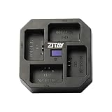 ZITAY 4チャンネル USB C 高速充電ステーション Sony NP-FZ100バッテリー用 Sony A9 A7III A7RIII カメラ用 LCDディスプレイ付き