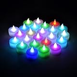 Aytai12個セットLEDキャンドルライトカラフル 電子電池ろうそく無火炎 ろうそく ロウソク キャンドルナイト室内電飾 バレンタインパーディー 結婚式飾り