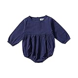 Milkiwai ベビー服 ロンパース かわいい 前開き カバーオール 新生児サイズ 男の子 女の子 長袖 春秋 size 90 (ロイヤルブルー)