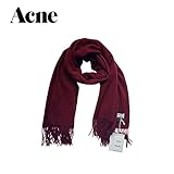 Acne Studios アクネストゥディオズ ストール ウール 大判 肩掛け レディース メンズ 男女兼用 (レッド)