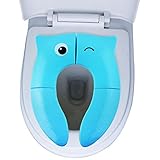 折りたたみ補助便座 お子様用 トイレトレーニング 旅行 アウトドア 持ち運びバッグ付き かわいい 動物柄 便利 お出かけ ママ安心 安全 抗菌 滑り止め 挟まれ防止