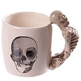 Skeleton Design Shaped Handle Mug