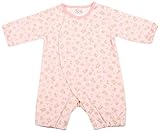 村信 スムース プチカバーオール ベビーベア柄 60cm ピンク 71616 綿100% 日本製