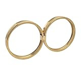 uxcell スクロールバスター 階段フェンス 150mm直径 304ステンレス鋼 金トーン