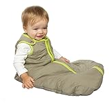 Baby Deedee Sleep Nest Baby Sleeping Bag, Khaki/Lime Green, Medium (6-18 Months)