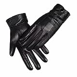 Zafina レーディ裏起毛 レザー 手袋 革 手ぶくろ 防寒 グローブ イクリング　バイク