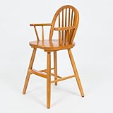 長く愛されているウィンザー調ベビーチェア 天然木 キッズチェア ガタつき防止 ライトブラウン色