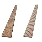 ウッドデッキ 人工木材 人工木 部材 樹脂 木目調フェンス材 ルーバー材 W-B72 72×11×2000mm【W-B72】【2色選択可】 (ナチュラル・12本セット)