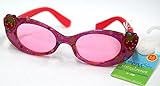 growbaby Kids Girl Sunglasses, 女児２～６歳UVカットサングラス イチゴ水玉 ポリカーボネート製 23047