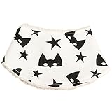 Nice Days（ナイス　ディズ）　赤ちゃんのトライアングル　よだれかけ　冬　暖かい (ホワイト)