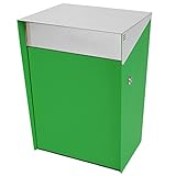 San Jose(サンノゼ) サンノゼ トール （壁掛けタイプ） 郵便ポスト ステンレス製 鍵付き おしゃれ 大型 アメリカンポスト 大容量 郵便受け 99.9％ 防水構造 日本製 グリーン