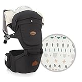 I-angel Miracle All in one Carrier オールインワンキャリア ヒープシートキャリア+子守帯 ヒープシート 安全な子守帯 ベビー用品お出かけ用品 (チャコールグレイ) [