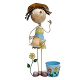 ガーデニング オーナメント 玄関 オブジェ 雑貨 置物 インテリア /ブルー