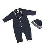 (アルマーニベビー) ARMANI BABY ベビー服 出産祝い 2点セット (長袖カバーオール・キャップ) CKT14NVY 6Mサイズ [並行輸入品]