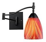 Elk 10151/1DR-M Celina 1-Light Swing arm Sconce In Dark Rust with Multi Glass [並行輸入品]