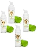 Babyganics Alcohol-free Foaming On-The-Go Hand Sanitizer Bundle - 4 Items: Mandarin 50 ml Bottles by
