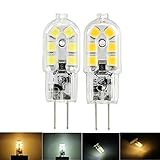 ILS - Dimmable G4 2W SMD2835 12LEDs Warm White Pure White Light Bulb DC12V