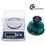 CGOLDENWALL　310g、0.01g分析精密電子天秤　織物サンプラー付きLCD表示皿はかりデジタルスケール　風袋引き機能、カウンティング機能など付き計量器　日本語版取扱説明書付き　電子　研究室