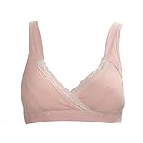 ブラジャー, SODIAL(R)女性のマタニティー授乳用のブラジャー　授乳期の母さんのための下着　ブラジャー　ピンク　ドットパターン　M