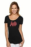 Alpha Phi Letter Bling t-shirt- Medium
