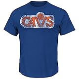 NBA メンズ ユーズド加工ポストアップTシャツ ブルー