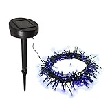 ALEKO 200 LED Blue Solar Powered Christmas Holiday String Lights, Lot of 2 [並行輸入品]