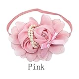 Hollazilla(ホラズイラ) 女児 シフォン 真珠 頭箍 薔薇 リボン 撮影 道具 真珠 花 髪飾り ティアラ