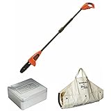 ブラックアンドデッカー(BLACK+DECKER) コードレス高枝ポールチェーンソー 18V 2.0Ah 【エンボス缶・ウッドキャリアー】 期間限定お買い得セット GPC1820LNG