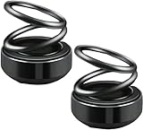 ミニカーディフューザー ダブルリングサスペンション 回転ディフューザー ディフューザー 長持ち ライト スポーツ エネルギーヒーター 多機能 アロマディフューザー 車 ホームアロマ 装飾 カーアクセサリー (ブラック)