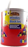 Real Wood Toys Wooden Block Set 100 Pieces [並行輸入品]