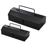 山善(YAMAZEN) 工具箱 ツールボックス スチール ブラックカーペンター＆ブラックカーペンターミニ セット BC-ALL-BK/MINI ブラック