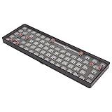 モジュラーメカニカルキーボード、防音 68 キー 65% レイアウト DIY (黒)