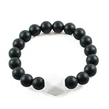 Glitter and Spice Adult Silicone Teething Bracelet Gemstone, Black [並行輸入品]