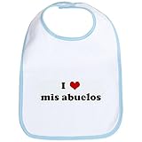 CafePress I Love mis abuelos Bib - Standard Sky Blue by CafePress