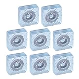 uxcell ゴム足 フロアプロテクター 挿入物金属 アンチスクラッチ 家具 床 保護装置 22×22mm 8個入り