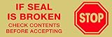Tape Logic T901P01T Pre-Printed Carton Sealing Tape, Legend "Stop If Seal Is Broken..." with Graphic