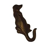 ta004 bestplus Cast Iron犬壁フック/帽子バッグキーコートヴィンテージフック、ホーム装飾ギフト