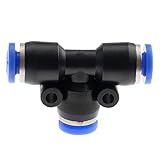1本入り 空気圧 ティーコネクタ プッシュイン式 継手 水ホースチューブ T-ジャンクション エアー PE4 4mm