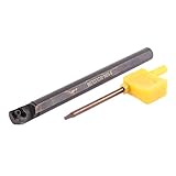 uxcell 内部スレッド切りバー 旋削工具ホルダ 　スチール製ブラック　S10K-SCLCL06 CNC