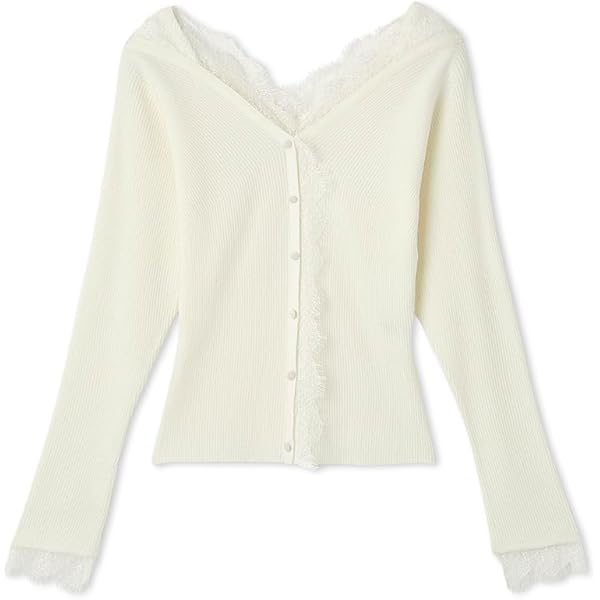 Amazon | [セルフォード] パイピングデザイン総針カーディガン