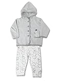 (Rene Rofe Baby)レネローフベビー クリスマス "雪だるま" パーカー＆パンツ　セット (6-9, 灰白) [並行輸入品]