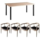 ナチュラル／ダイニング 5点 5点セット ダイニングセット 食卓 お洒落 テーブル チェア 北欧 JOSE