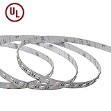 米国UL証明承認、柔軟LEDストリップライト、300ユニット5050SMD 5メートルDC12V、1、色温度調節可能、IP65のWW+CW 2合1、クリスマスの間新年など季節休日装飾を防水する