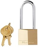 Master Lock 南京錠 無垢真鍮製 キー付き 幅1-9/16インチ 1 Pack 140DLH 1