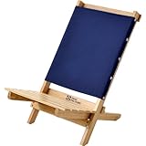 テントファクトリー ローチェア ウッドライン ラウンジャー ナチュラル ブルー